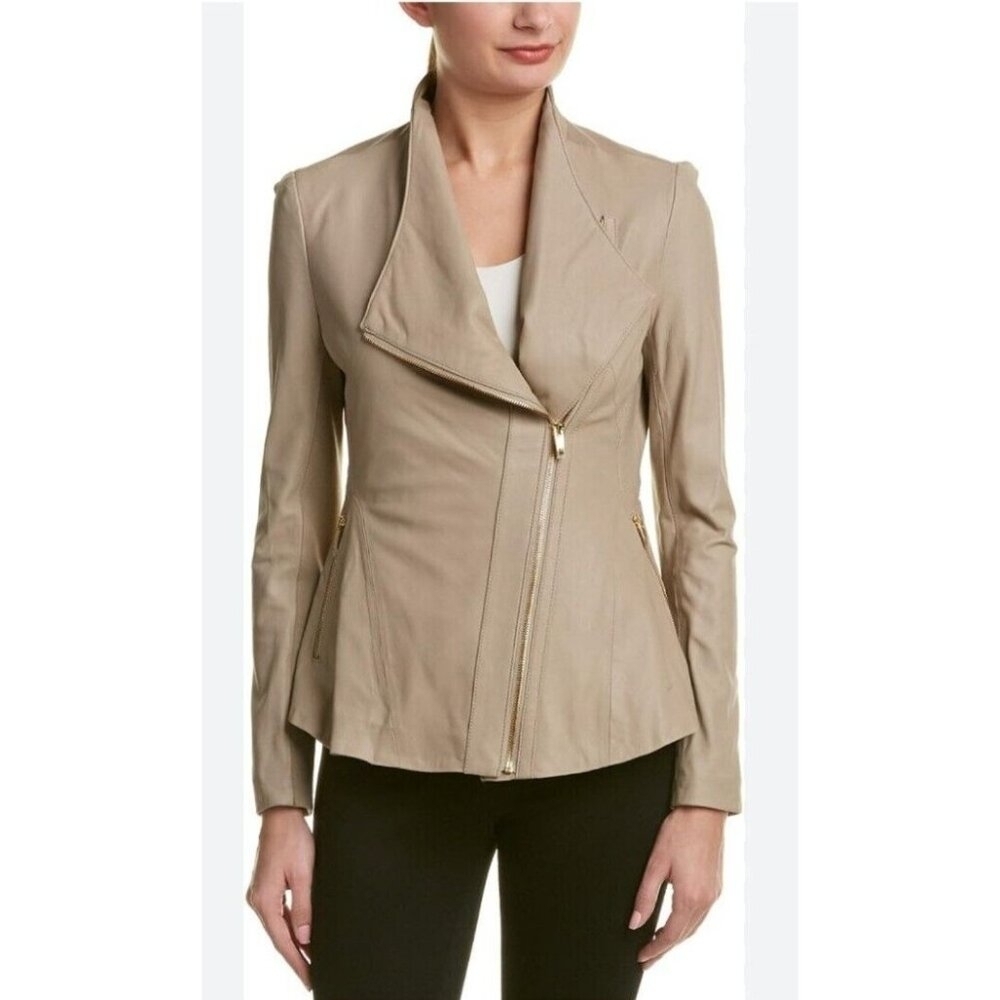 via spiga leather jacket Size S